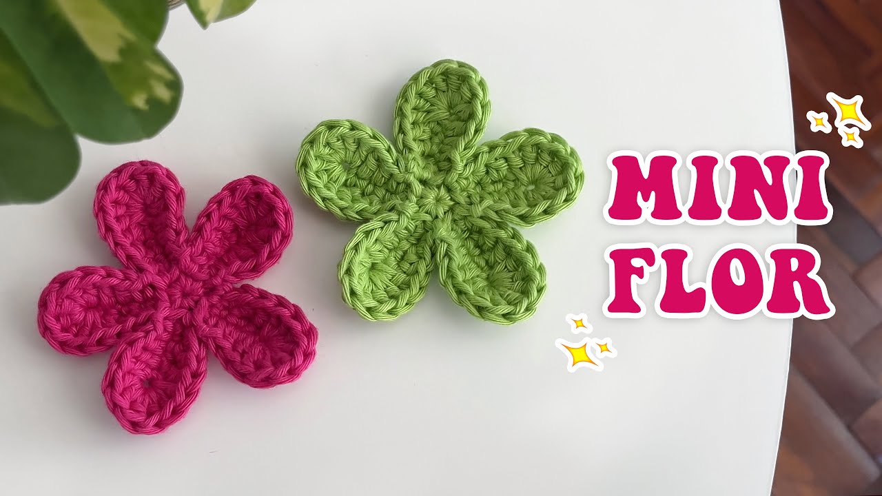 Flor a Crochet F&Aacute;CIL y R&Aacute;PIDA 🌸 Tutorial de Ganchillo para Principiantes