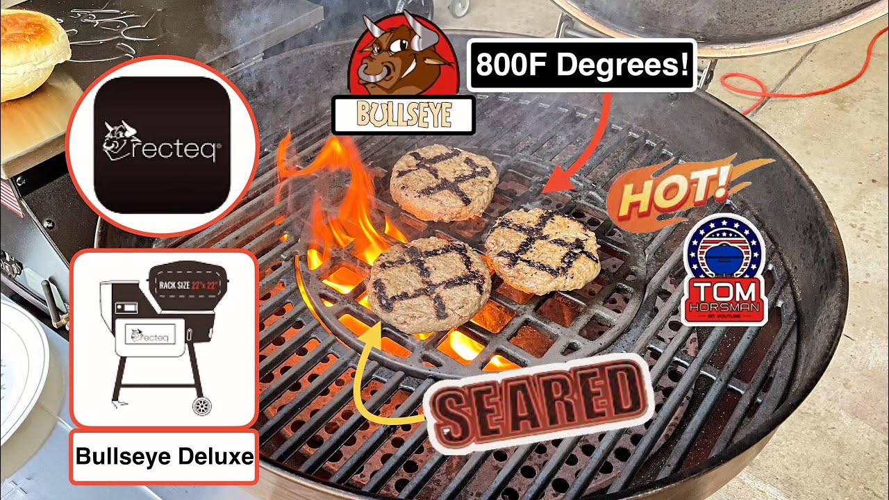 Recteq Bullseye Deluxe Pellet Grill! / Faster Than The Weber Searwood?