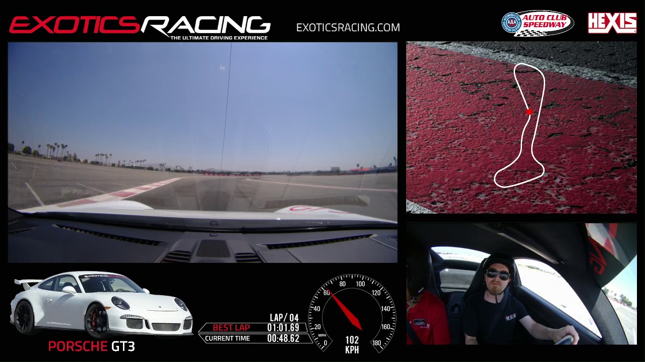 Exotics Racing | Fontana, CA | Porsche 991 GT3 | 1:00:74