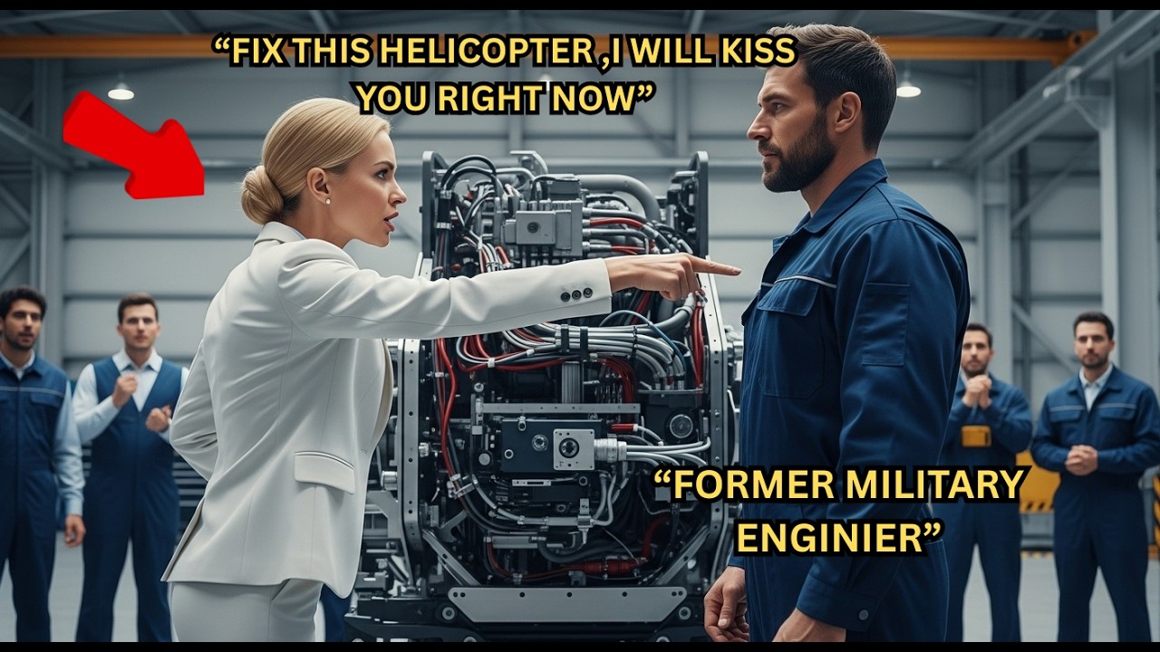 “Fix this helicopter, I’ll kiss you right now” — CEO Mocked the Single Dad Janitor Before Everyone