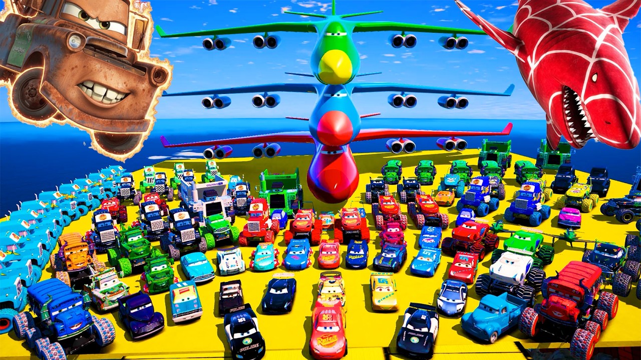 Disney Pixar Cars Unboxing Review | Lightning McQueen, Tow Mater, Doc Hudson, Sally Carrera, Cruz
