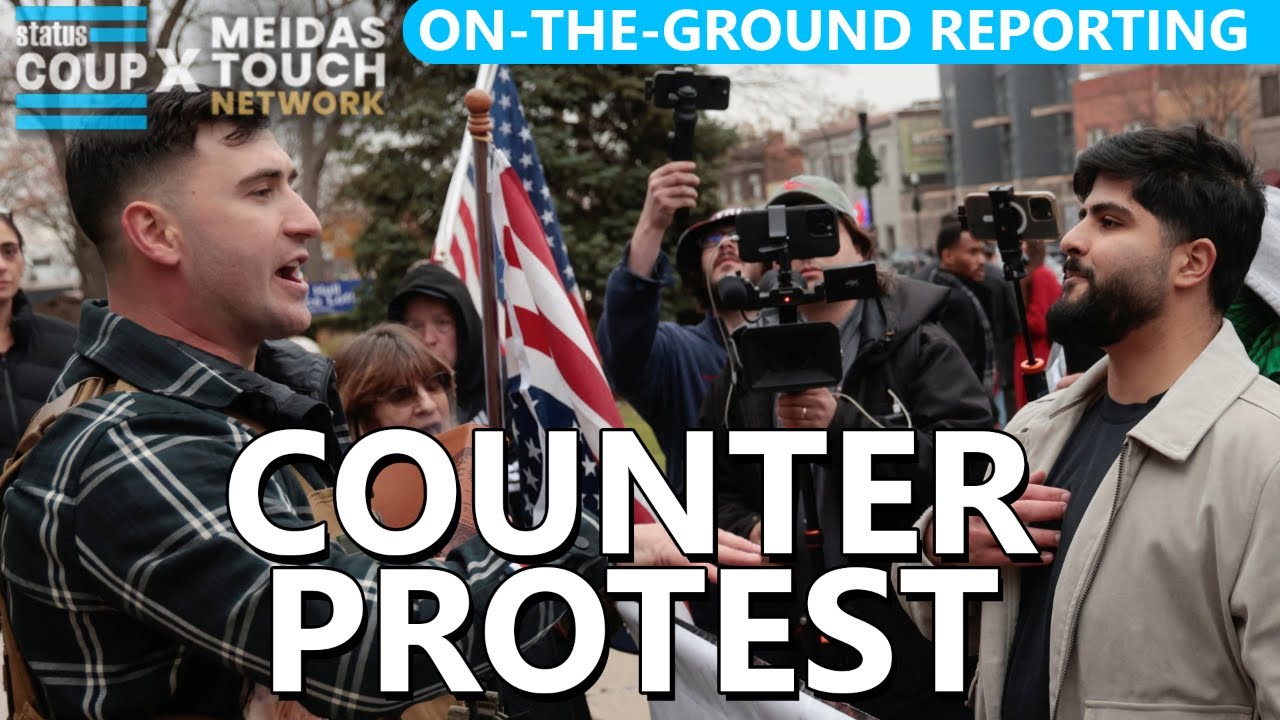 LIVE ICE COUNTER PROTESTS to Jan 6 Rioter Jake Lang Press Conference | LIVE From Minneapolis