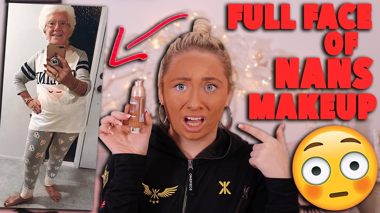 APPLYING A FULL FACE OF MY NANS MAKEUP!! 😱 *shocking* | Saffron Barker
