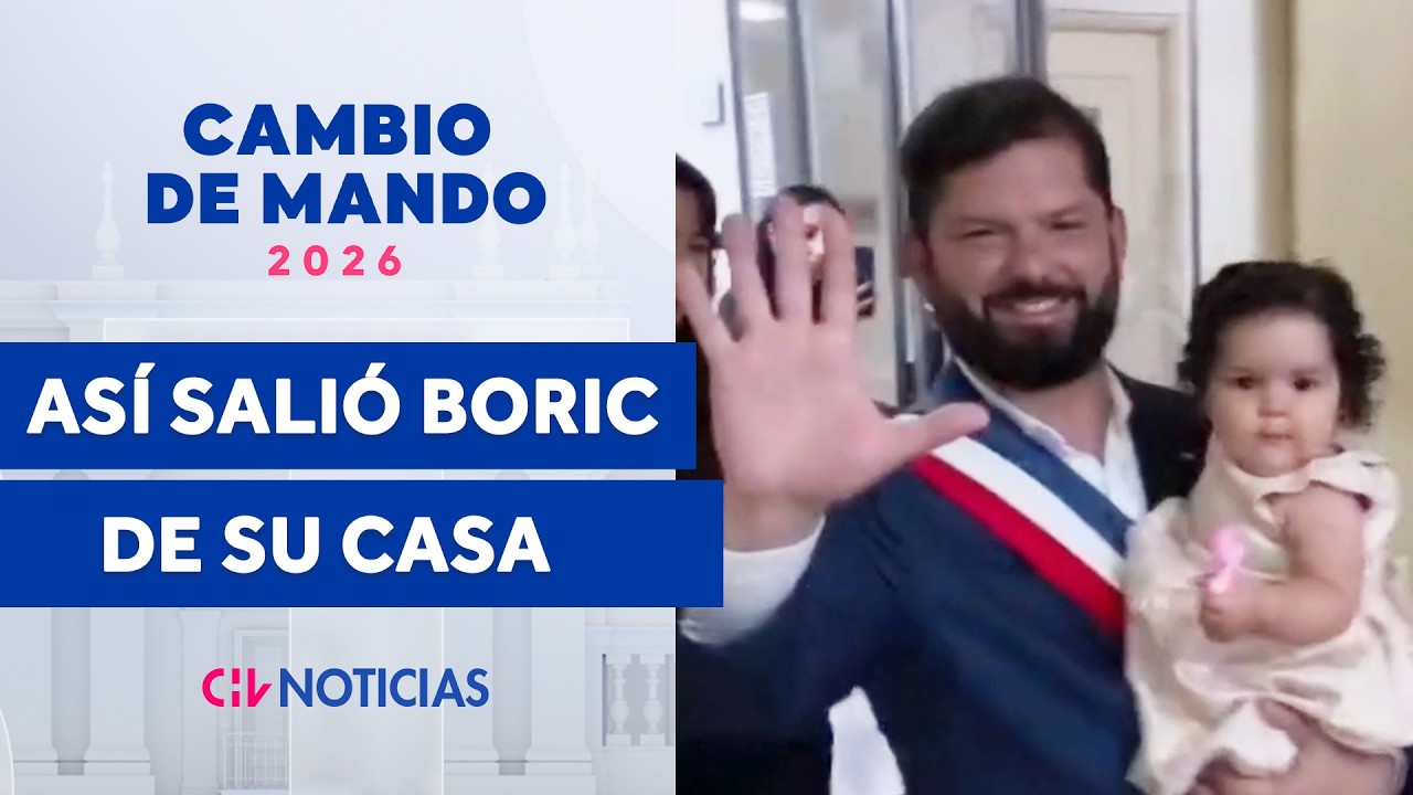 JUNTO A VIOLETA: El video de Gabriel Boric dejando su casa rumbo a La Moneda - Cambio de Mando 2026