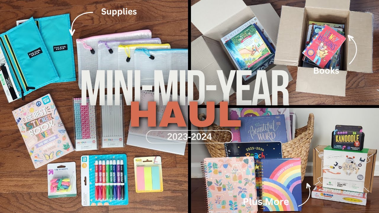 Homeschool Haul | Mid-Year Shopping | Supplies, Books, & More!