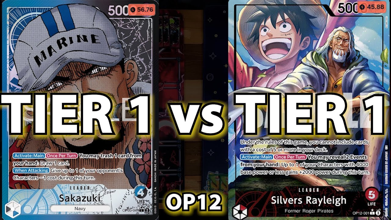 5 Games TIER 1: Sakazuki vs Rayleigh OP12 | One Piece TCG