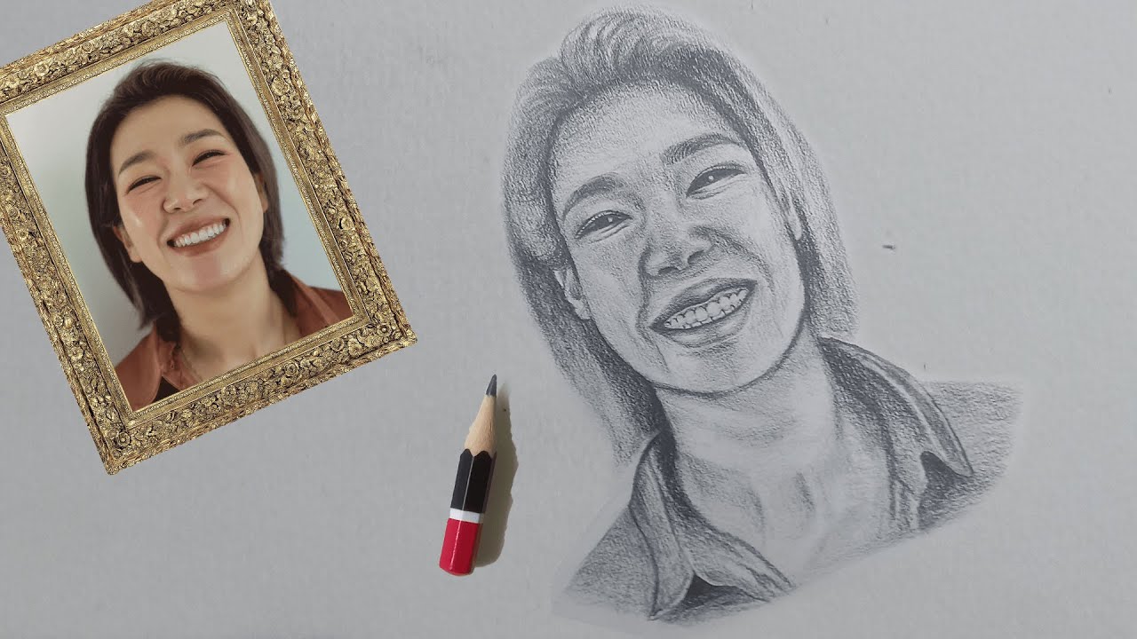 Drawing Yeom Hye-Ran Face |Capturing Her Charisma In Art