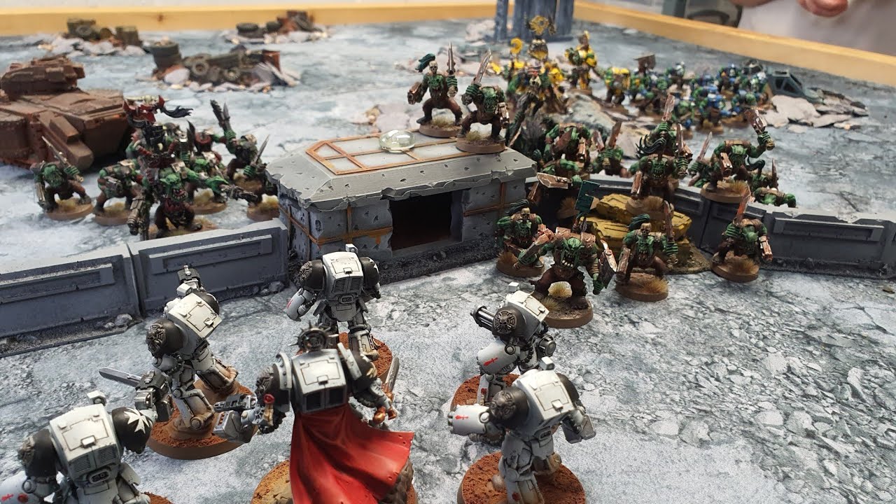 Orks Vs Black Templars - Warhammer 40k Battle Report