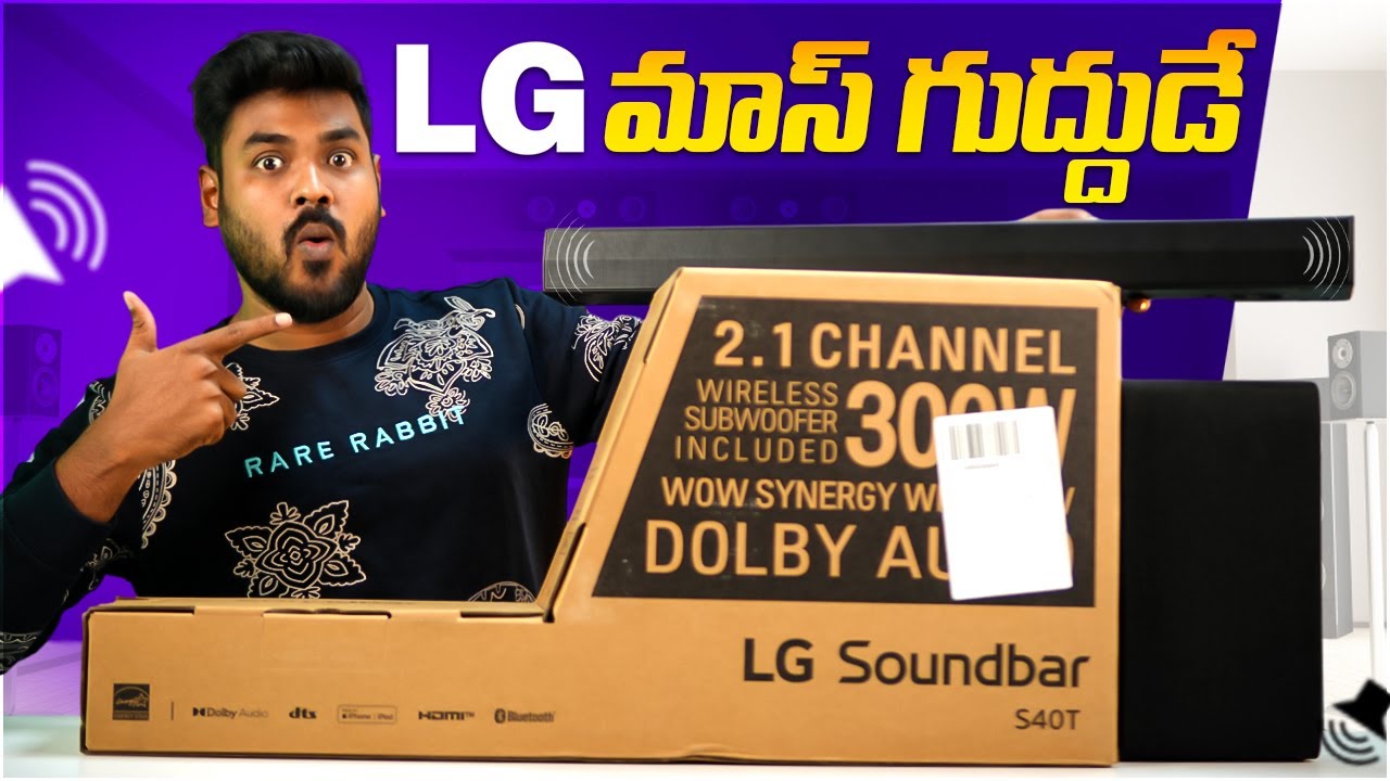 LG S40T Dolby Digital Soundbar Review in Telugu