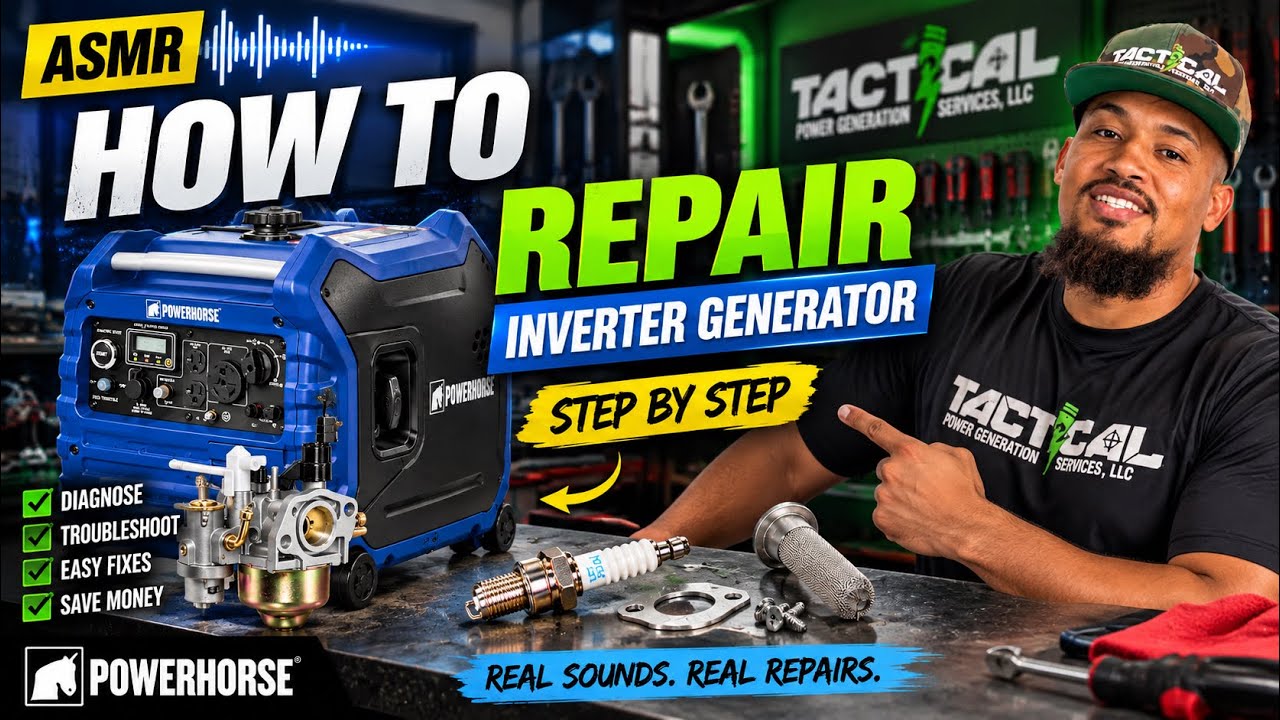 Repairing a Powerhorse 4500 inverter. ASMR.  #diy #repair #powerhorsegenerator #predatorgenerator
