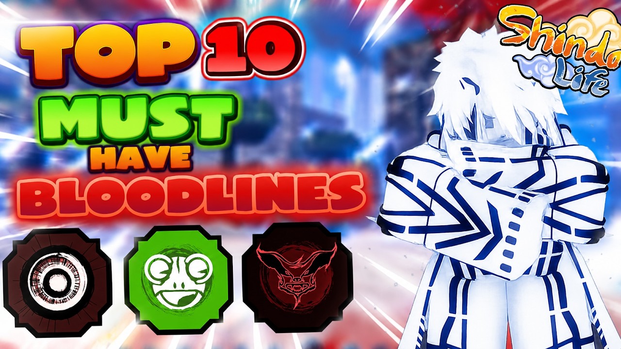Топ-10 обязательных улучшений (Bloodlines) в *НОВОМ* обновлении Shindo Life!