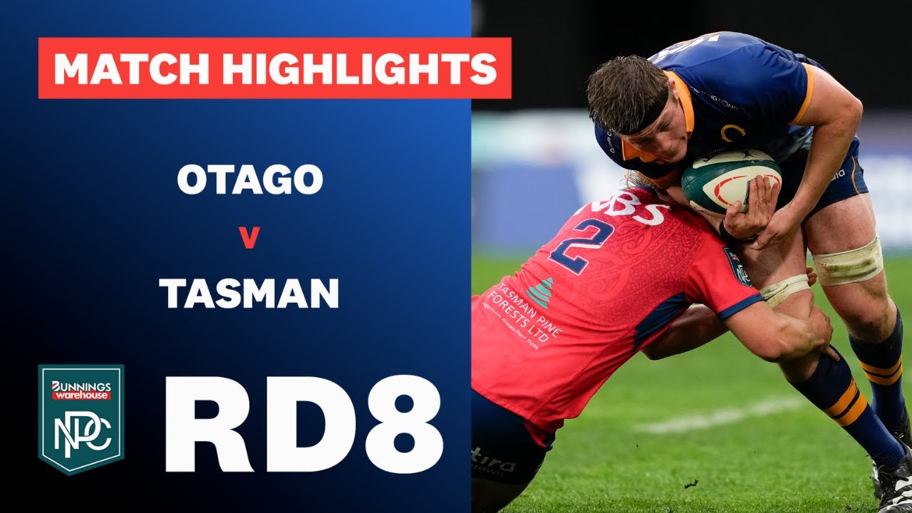 RD 8 HIGHLIGHTS: Otago v Tasman (Bunnings NPC 2024)