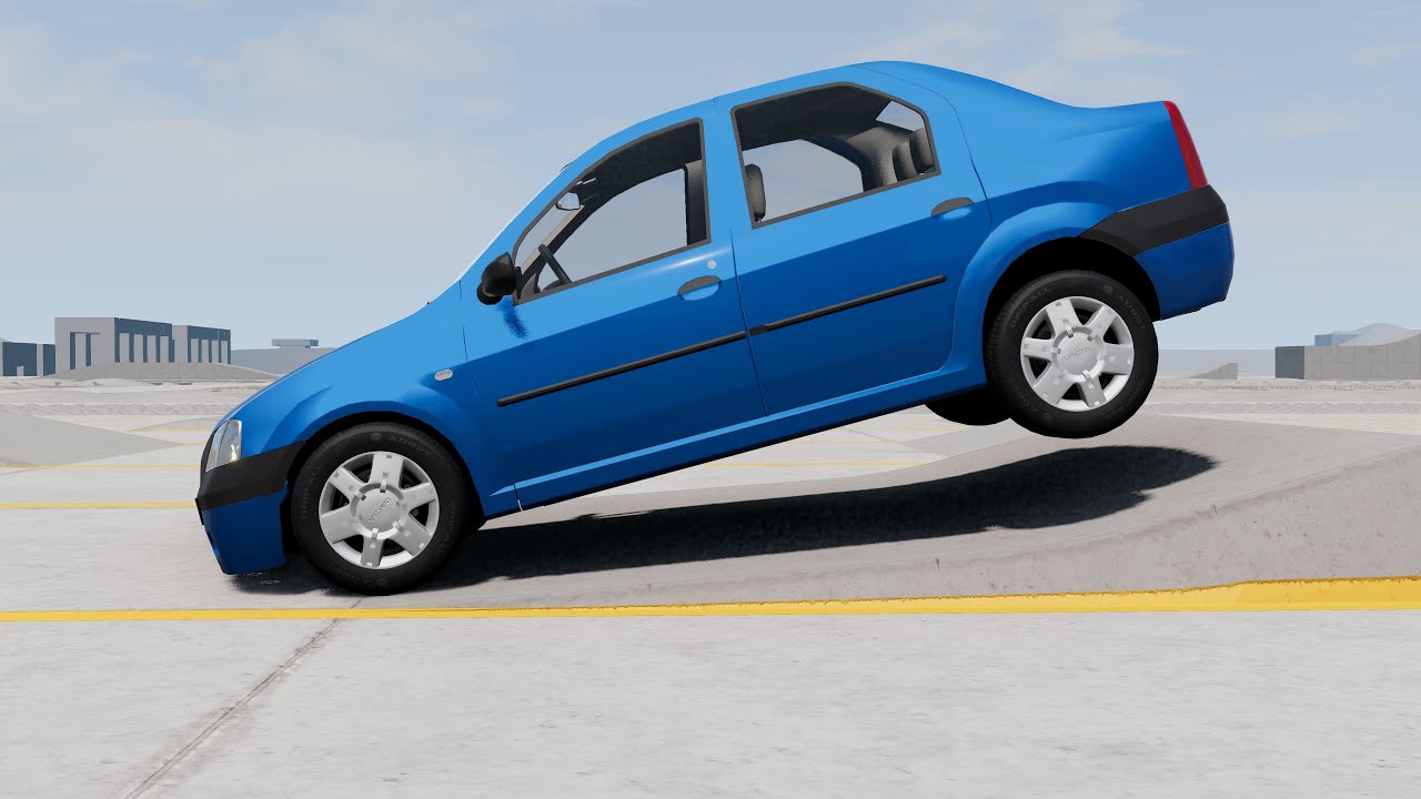 BeamNG Drive - Dacia Logan Preference Suspension Testing