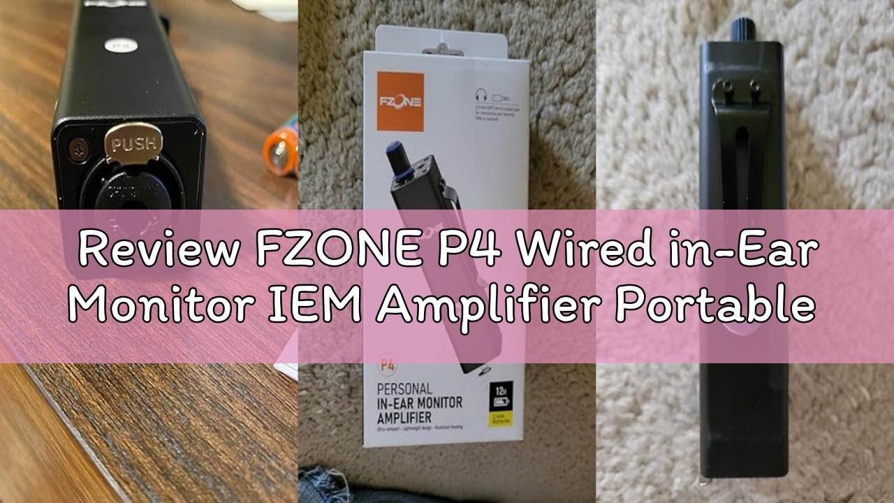 Review FZONE P4 Wired in-Ear Monitor IEM Amplifier Portable IEM Quickly Switch Stereo Mono for Drumm