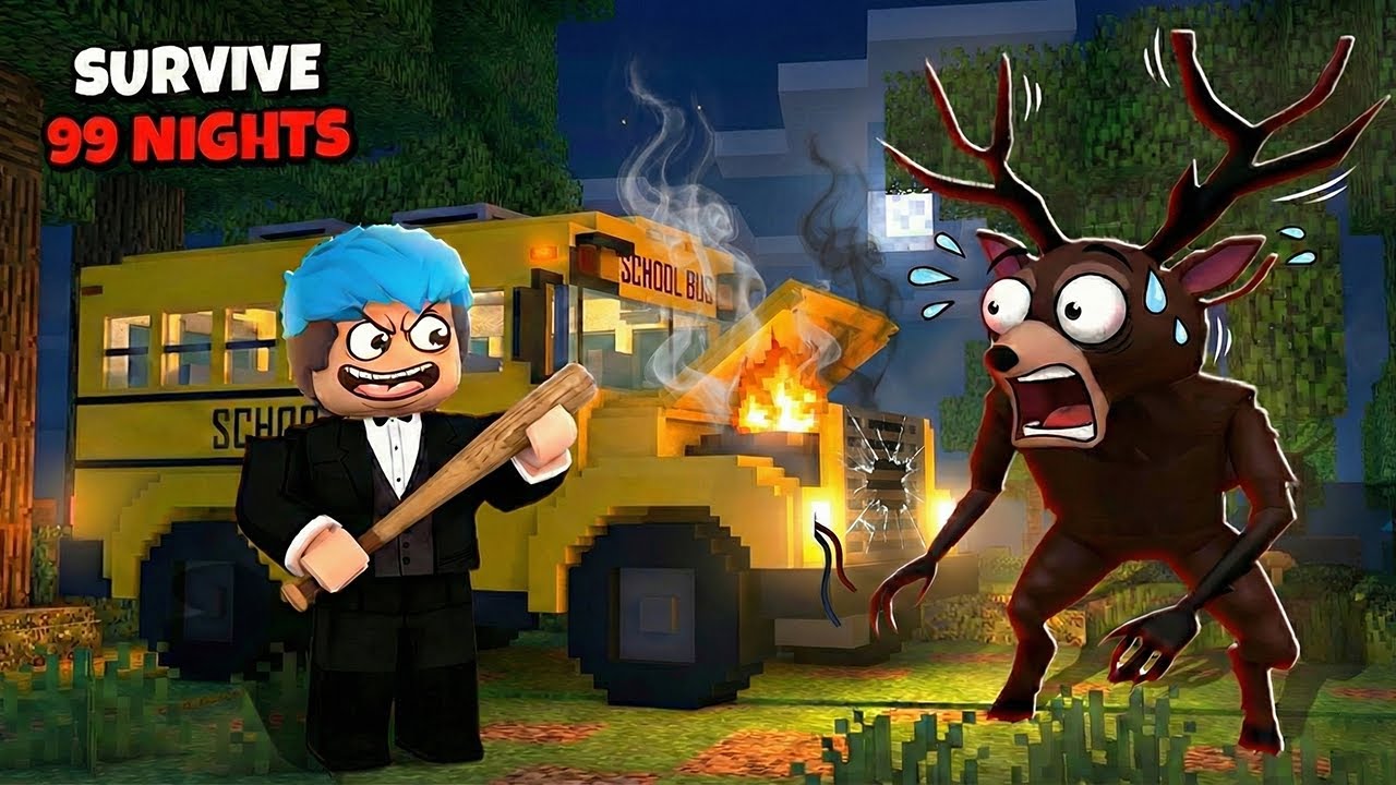 NASIRA ANG SASAKYAN NAMIN SA GUBAT | Roblox | SURVIVE 99 NIGHTS in the FOREST STORY
