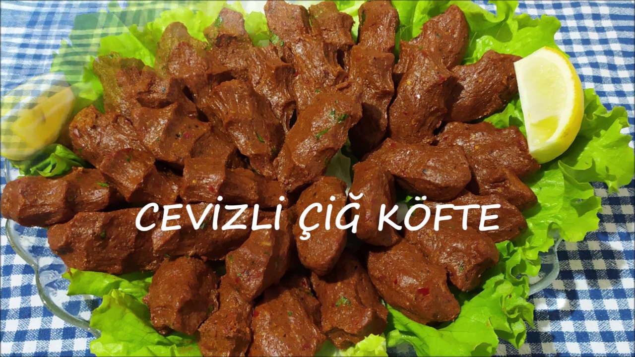 EVDE CEVİZLİ ÇİĞ KÖFTE  YAPIMI