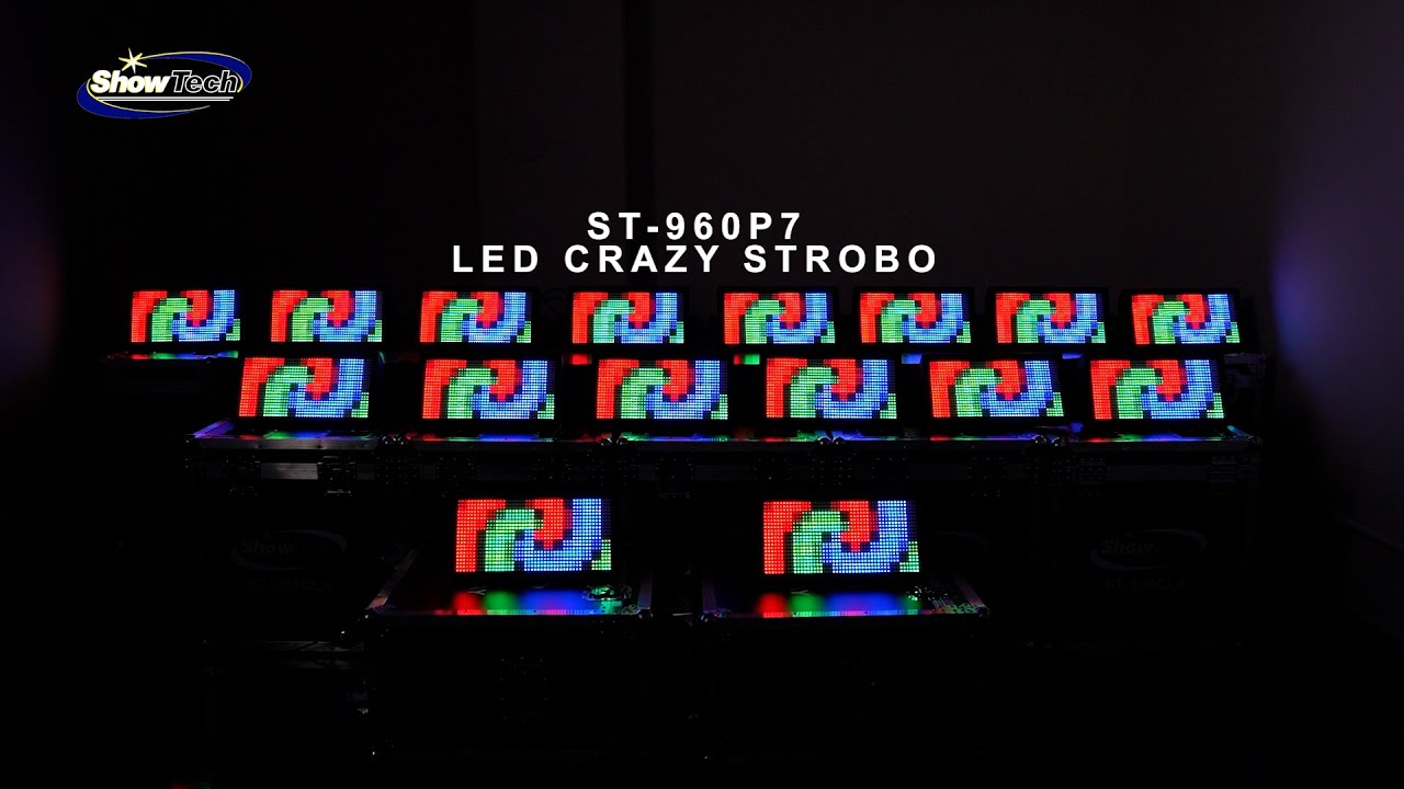 SHOWTECH BRASIL - LED CRAZY STROBO -  ST 960P7 PARTE 1/5