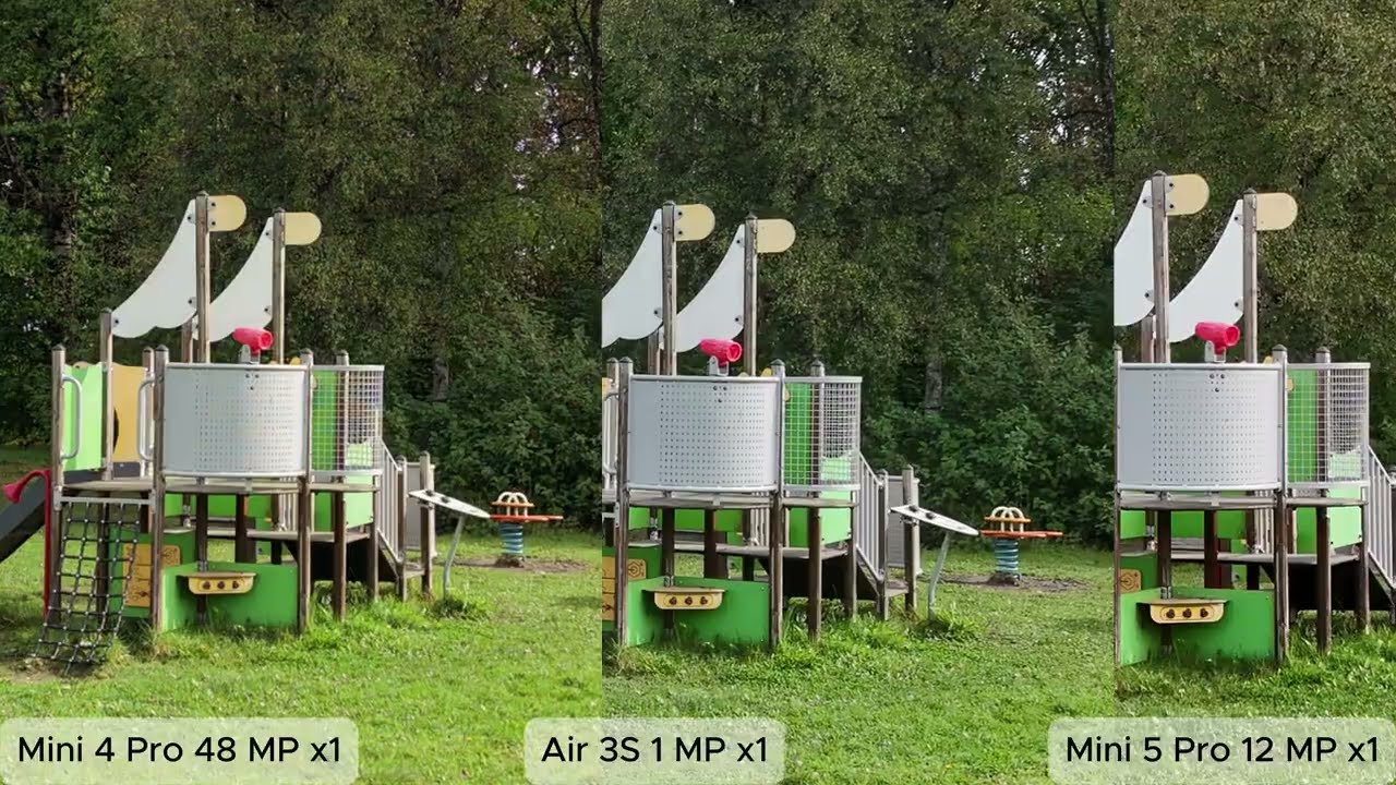 Mini 5 Pro vs Mini 4 Pro and Air 3S Picture quality and speed