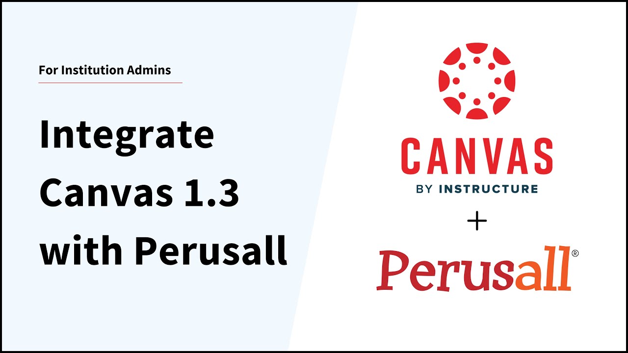 Integrate Canvas LTI 1.3 with Perusall | Administrators setup
