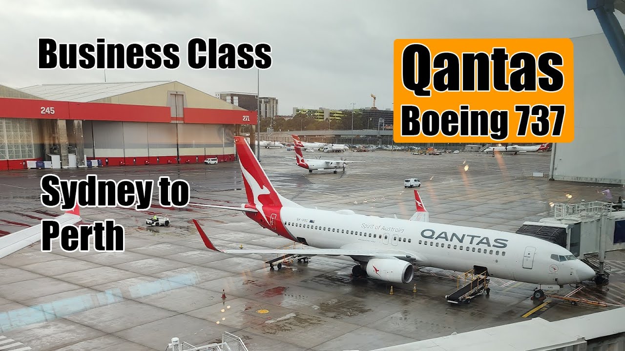 Qantas Business Class domestic Sydney to Perth 737 review