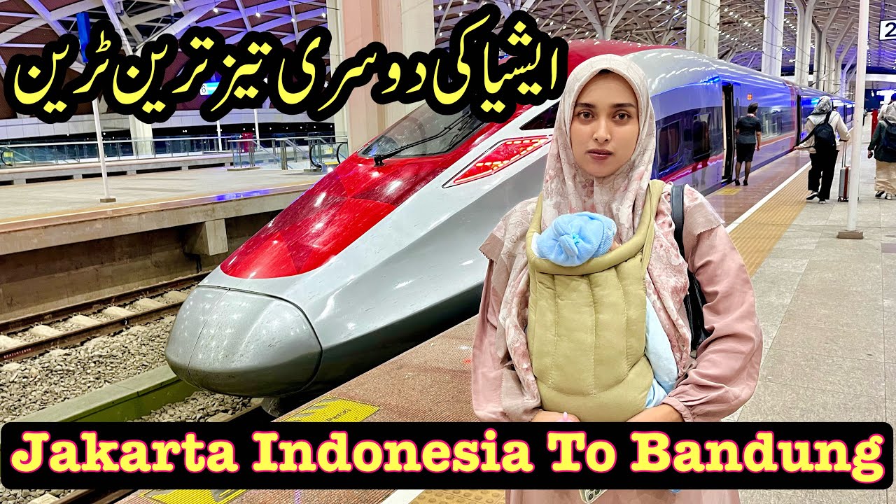 Indonesia’s Fastest BULLET TRAIN 🚅 🔥| Top Speed 420kmh || Jakarta To Bandung Center City |Cool Place