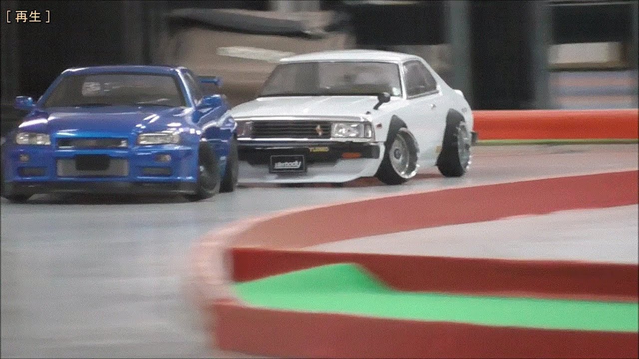2WD　ドリフト　NISSAN　 Skyline Hardtop  2000  GT-ES  KillerBody　 走行動画　　単走　追走 　 ＲＷＤ　ＤＲＩＦＴ　ＲＣ