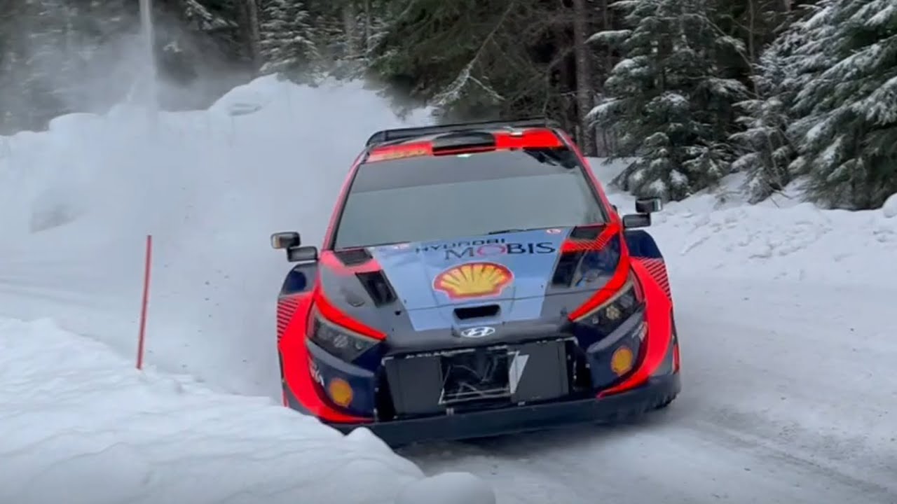 Craig Breen Test 1.2.2023 Rally Sweden 2023 Hyundai Rally1