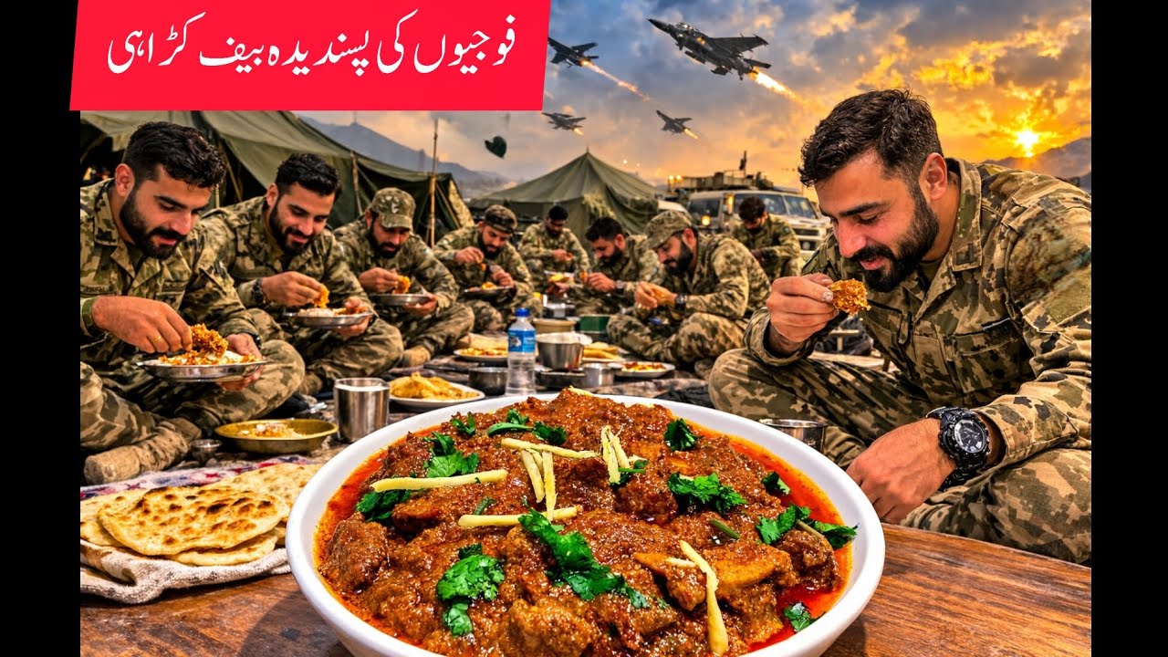 Fouji beef karahi |Beef Karahi recipe #militaryfood #beefkarahi #beefrecipe #beefcurry #beef #karahi