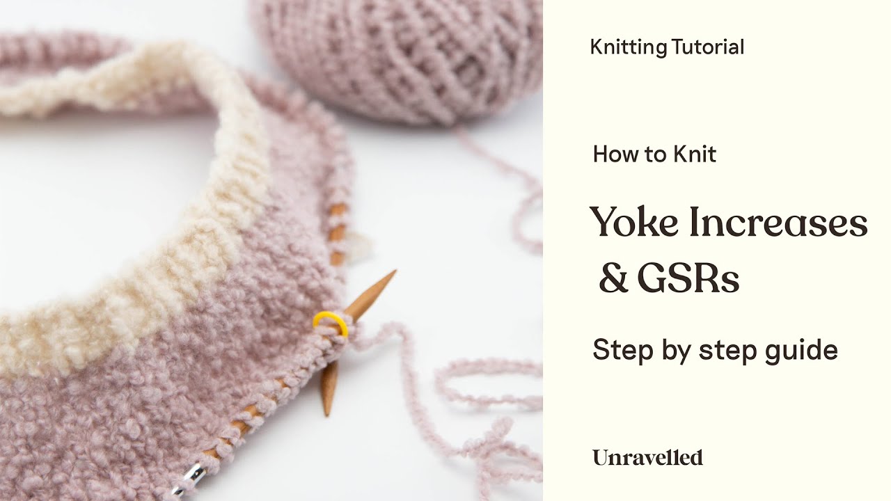 Knitting Tutorial - Yoke Increases & German Short Rows (Tennis Sweater)