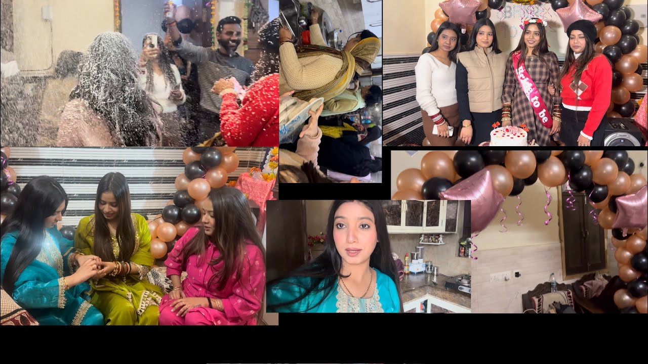 Bangle ceremony & bachelor party 🥂… 👧my sister bride to be ❤️