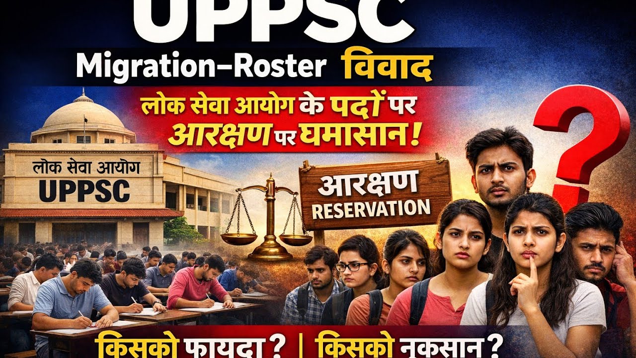 UPPSC में Migration–Roster विवाद क्या है? | आरक्षण पर क्यों मचा घमासान?