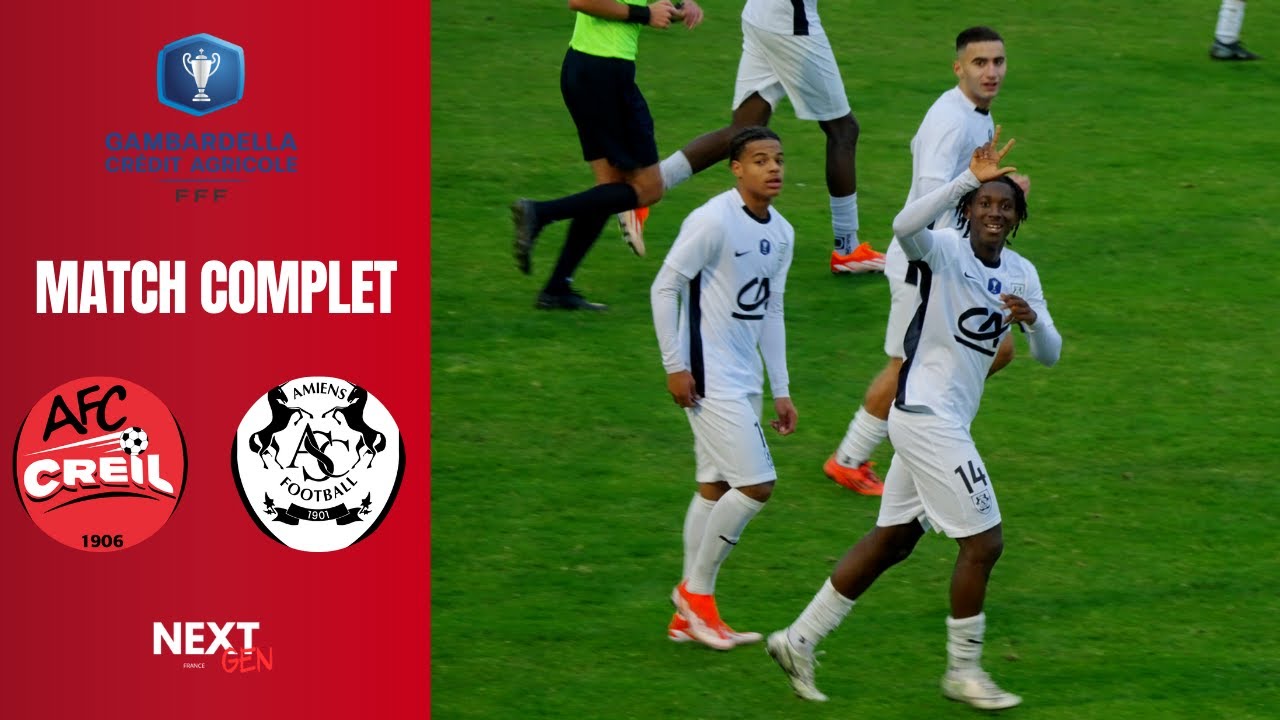 MATCH COMPLET | AFC Creil  vs Amiens SC Football  | Coupe Gambardella - 1er Tour F&eacute;d&eacute;ral