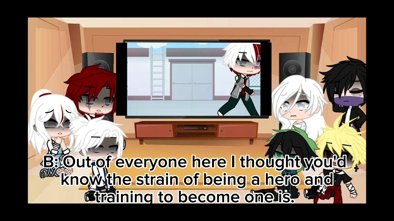 Mha react to Todoroki's R (TW) spoilers  included (todoroki angst)