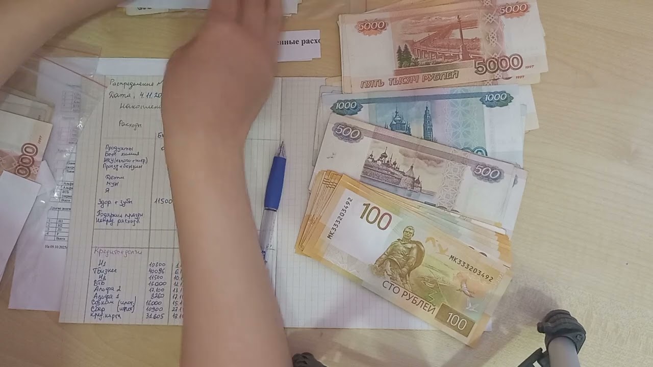 Распределение #4 денег по конвертам от 04.11.2025. Крупная продажа