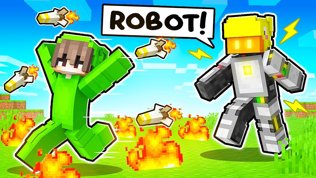 Tricking My Friend With A ROBOT MOD In Minecraft!