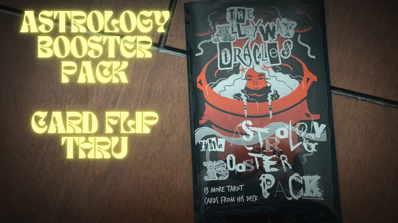 Astrology Booster Pack from the The Alleyway Oracles 2023 Kickstarter edition #astrologytarot