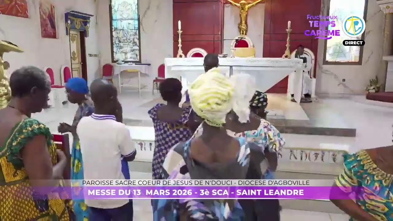 Messe de 6h20 du 13 mars 2026 en direct de la paroisse Sacré Coeur de Jésus de Ndouci