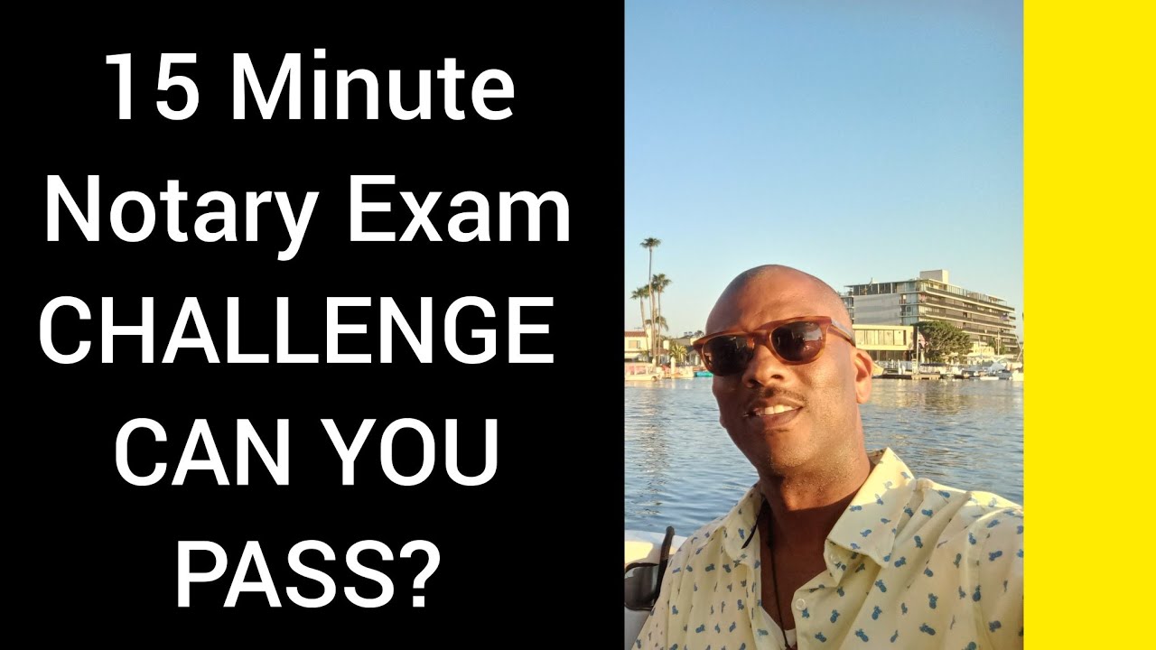 15 Minute Notary Exam Challenge - Can you Pass?