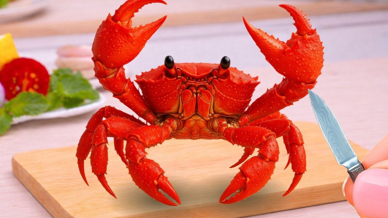 Best Seafood Recipes - Amazing Miniature Spicy Fried Fish Recipe and King Crab | Mini Yummy