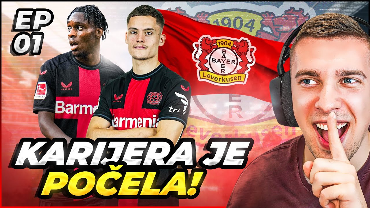 PREUZIMAM BAYER LEVERKUSEN U NOVOJ KARIJERI U FC 24 ! LEVERKUSEN KARIJERA #1