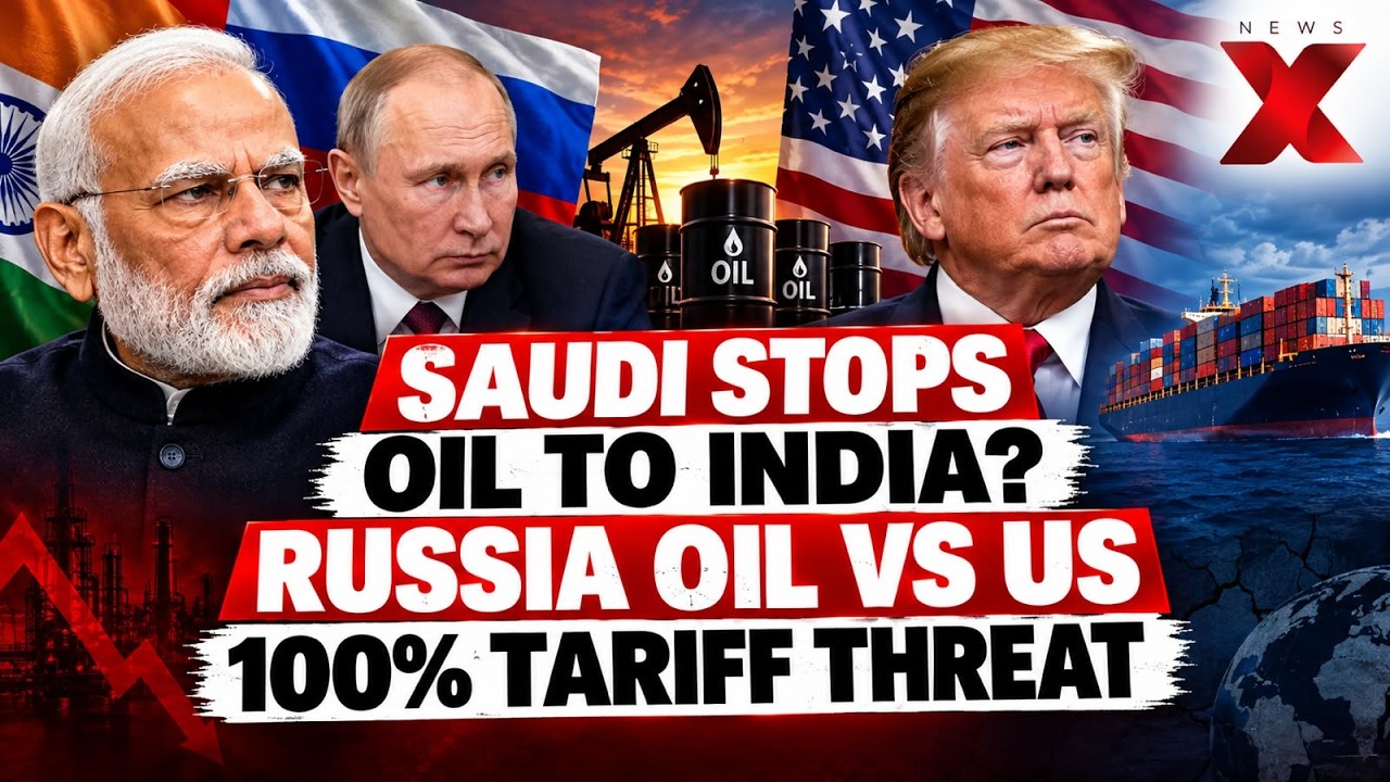 Saudi Stops Crude Oil Supplies To India? US 100% Tariff Threat & Russia Oil Battle Explained