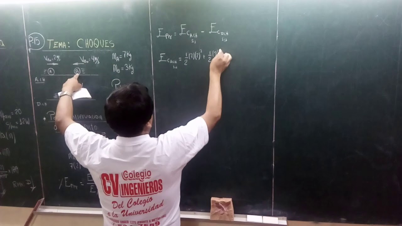 SOLUCIONARIO DE FÍSICA ADMISIÓN UNI 2017-II ✔ |  15 CHOQUES