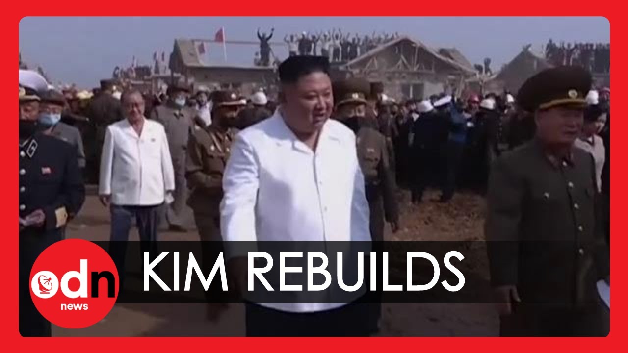 Kim Jong Un Inspects Flood Recovery Project After 900 North Korea Homes Destroyed