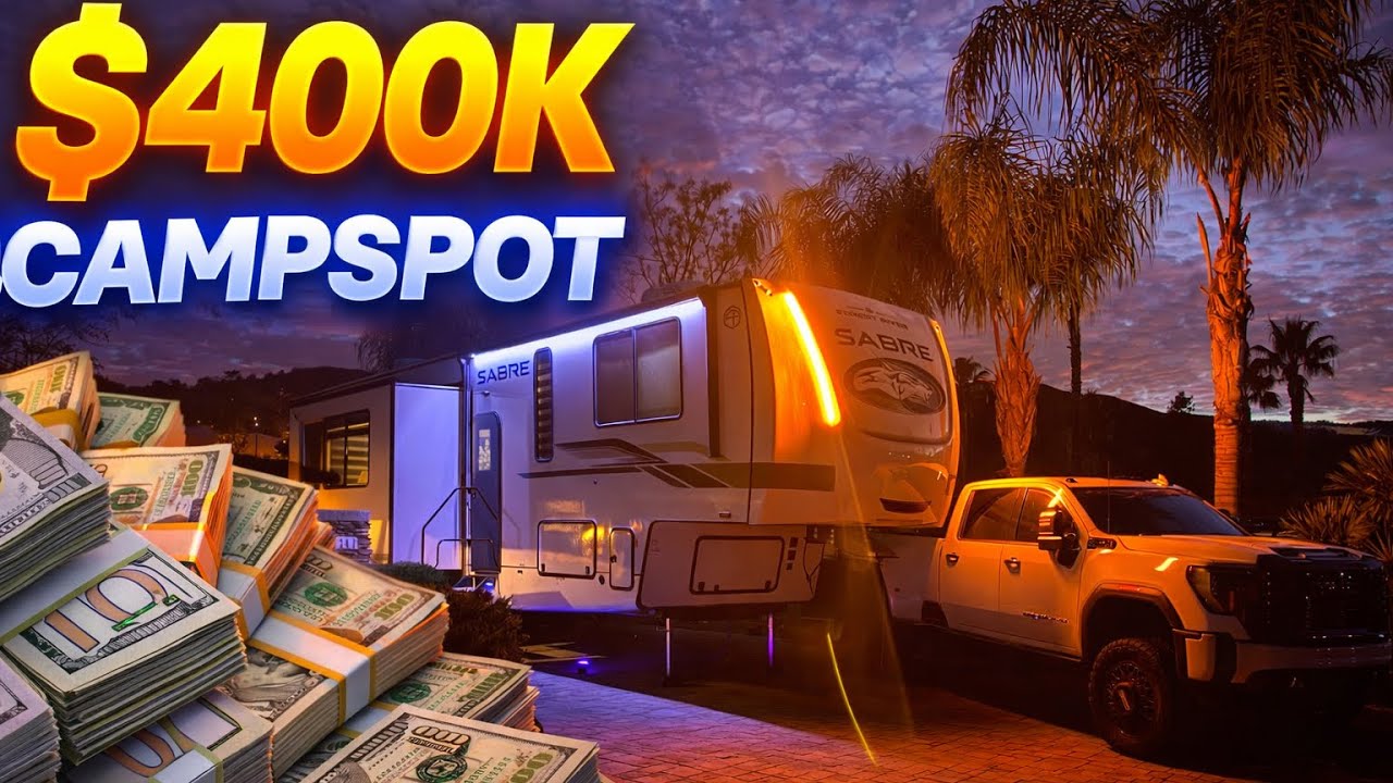 Arriving at Our Campsite IN THE DARK! | Night RV Setup (Kamp Gece Karavan Kurulumu)