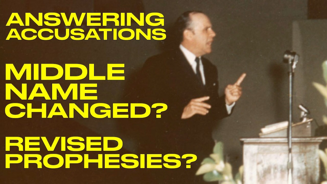 Answering 12 Accusations Against Brother Branham 