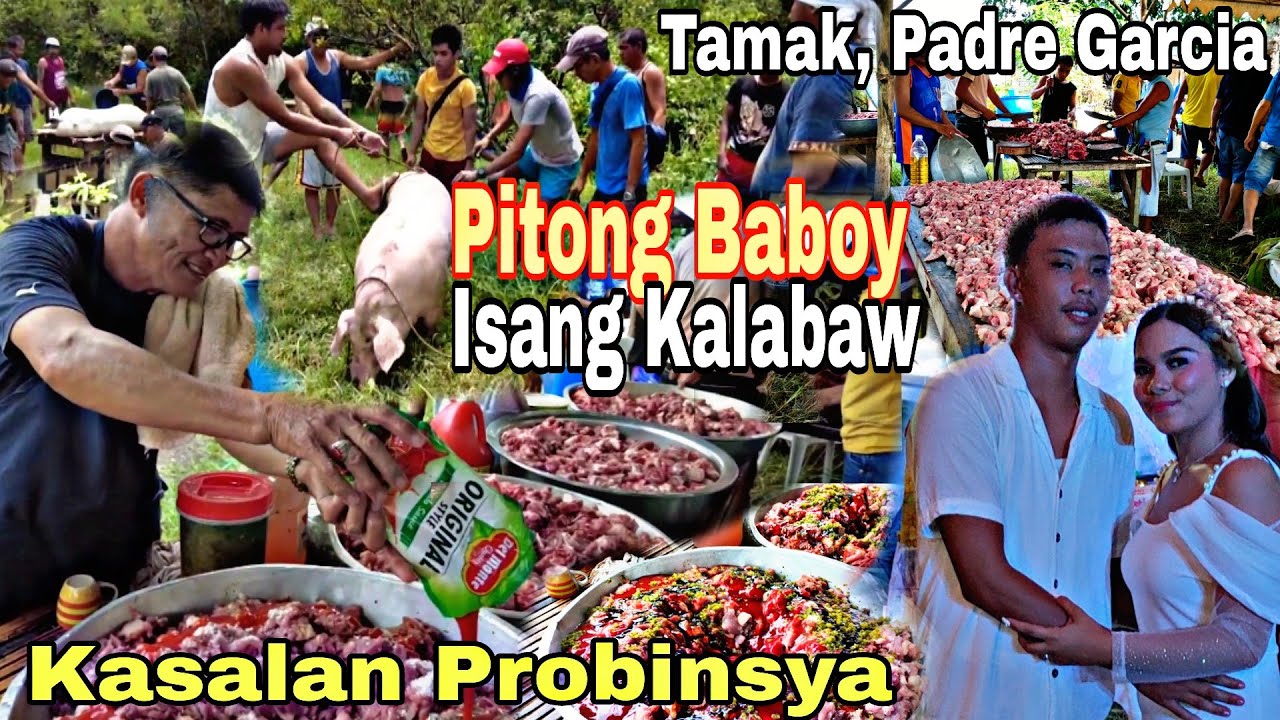 Magdamag na Lutuan Pitong Baboy Isang Kalabaw Tradisyonal na Kasalan sa Probinsya 