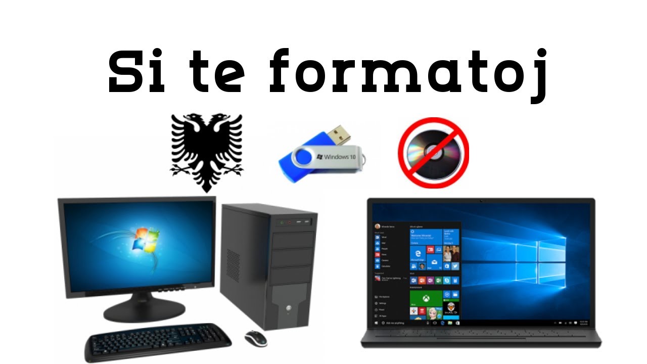 Si te formatoj kompjuterin me USB pa Disk CD Laptop dhe Fiks ​⁠@Eduard_Simoni