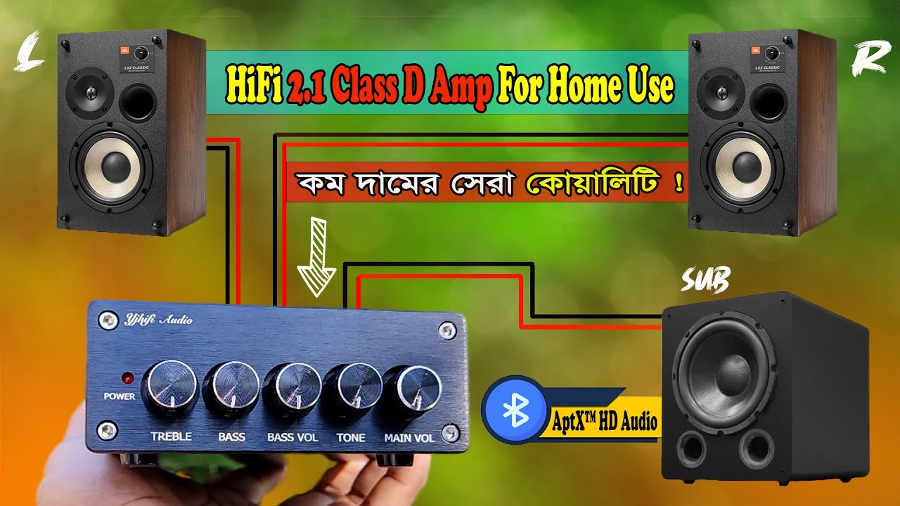 কম দামের সেরা একটা এমপ্লিফায়ার | YJHiFi 2.1 Class D Powerful Amp !!