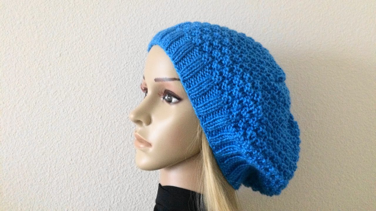 How To Knit A Double Seed Stitch Hat, Lilu's Handmade Corner Video # 236