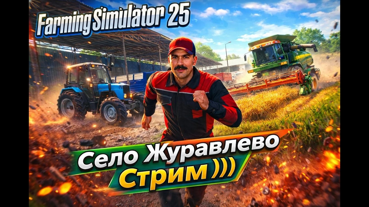 Farming Simulator 25 Село Журавлево Полевые Работы )))